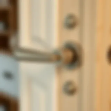 Components of a Door Handle Diagram illustrating door handle components