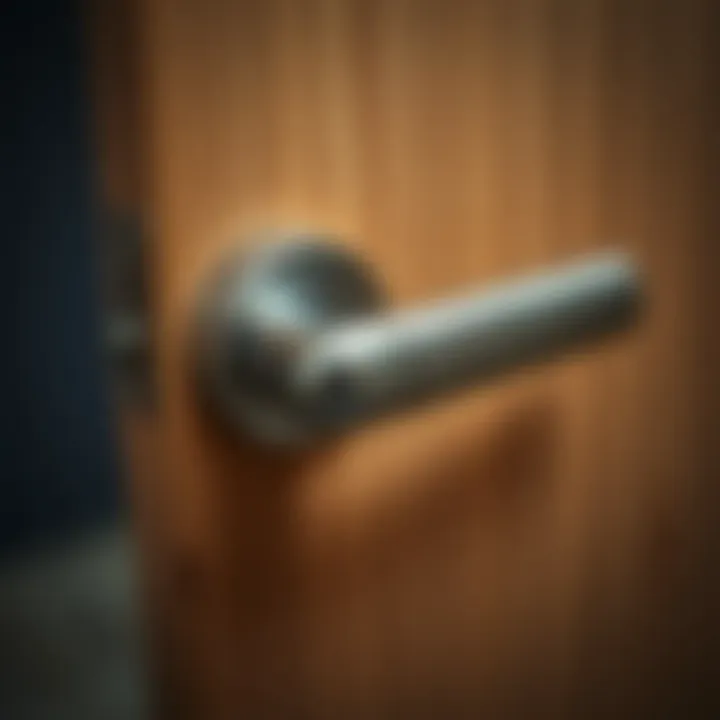 Technique for Removing a Door Handle Illustration of the door handle removal technique