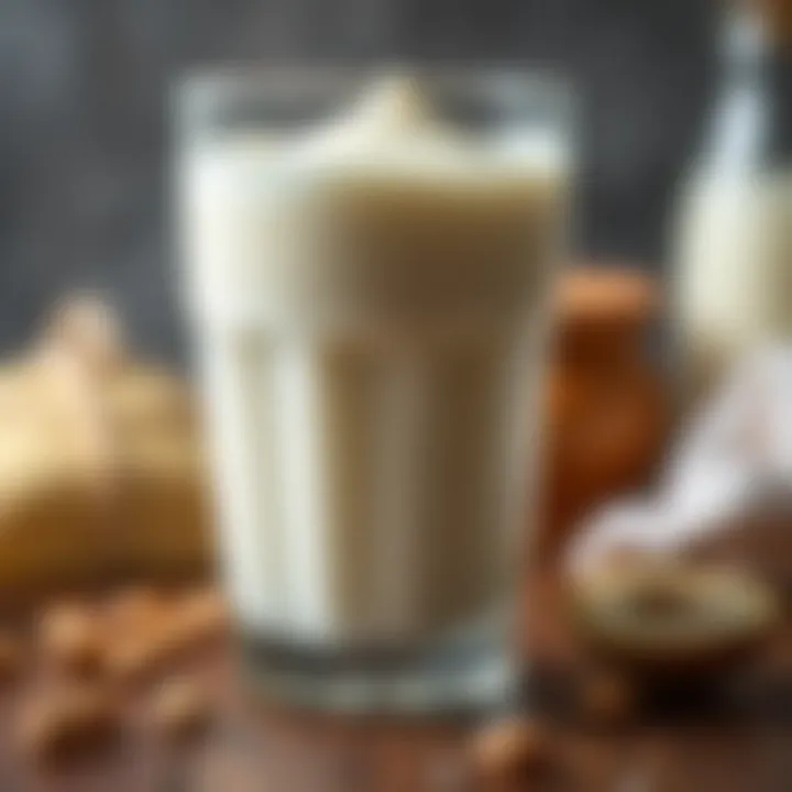 Freshly Made Kefir A glass of freshly made kefir with a creamy texture