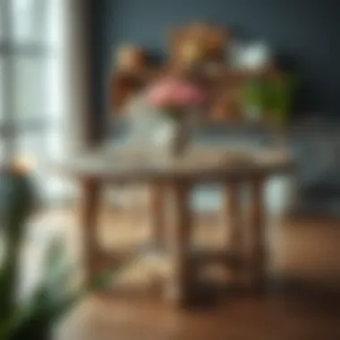 Intricate Wooden Table Design A beautifully designed wooden table showcasing intricate craftsmanship