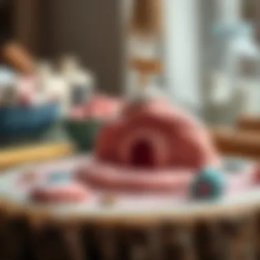 Artistic creation using clay dough