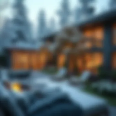 Contemporary winter garden showcasing innovative materials and structure.