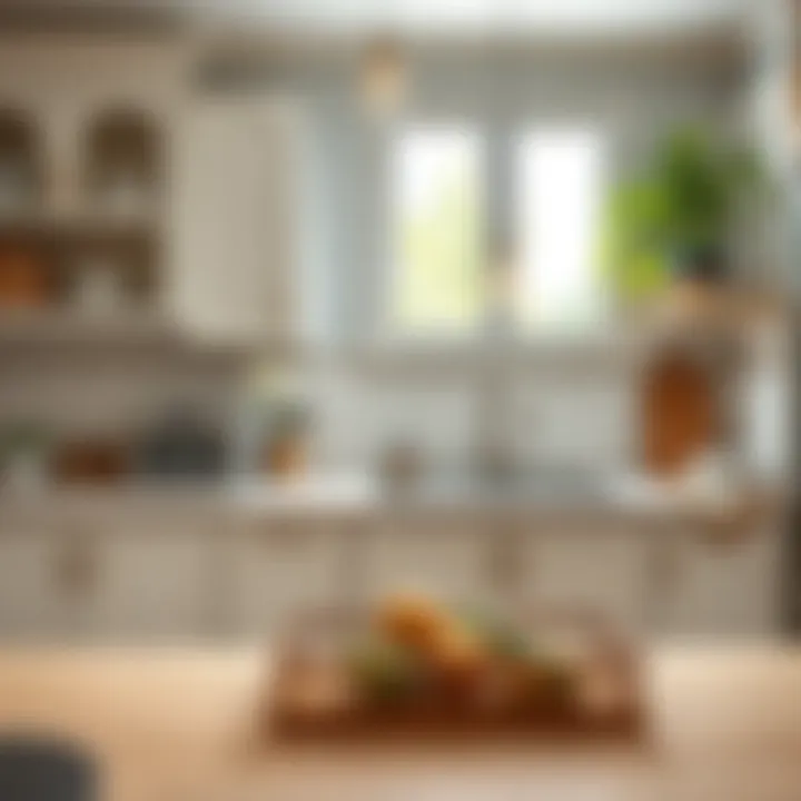 Elegant kitchen countertop organization