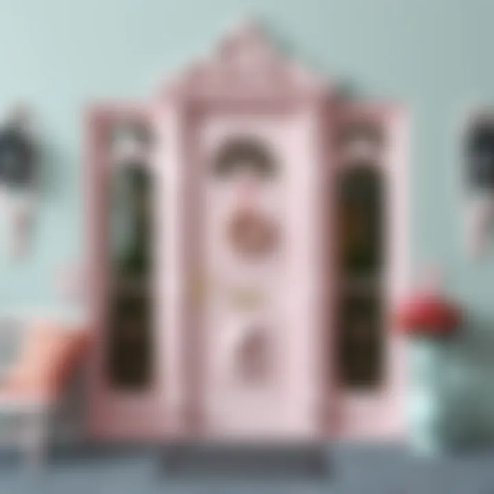 Elegant pastel-themed door embellishments