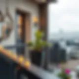 Elegant balcony railing design showcasing modern aesthetics