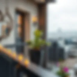 Elegant balcony railing design showcasing modern aesthetics