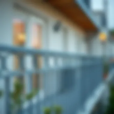 Material options for balcony railings highlighting durability and style