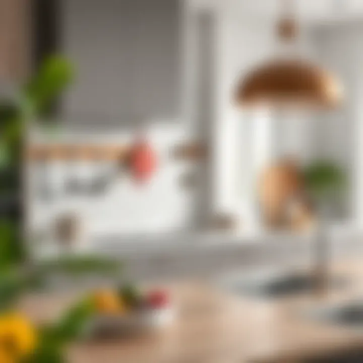 Various design options of Koçtaş kitchen hooks in a stylish kitchen setting