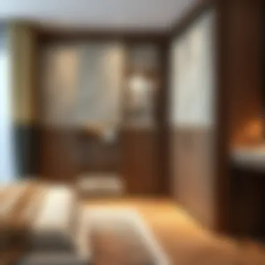 Luxurious materials used in a Koçtaş sliding wardrobe