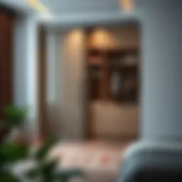 Sleek sliding wardrobe design showcasing modern aesthetics