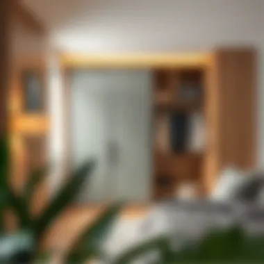 Innovative interior of a sliding wardrobe with smart storage solutions