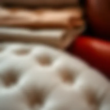 Diverse materials used in upholstery, from fabric to leather