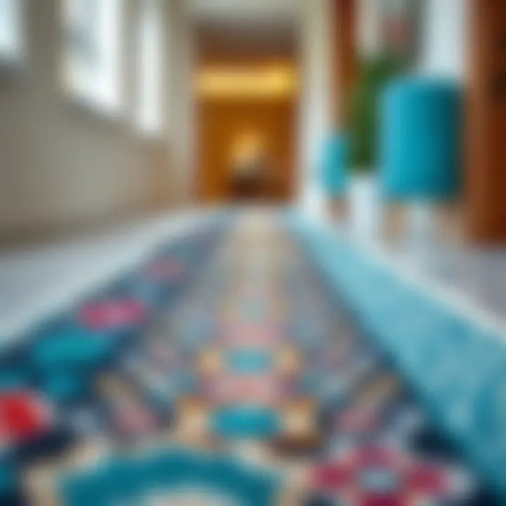 Stylish textile patterns for corridor rugs