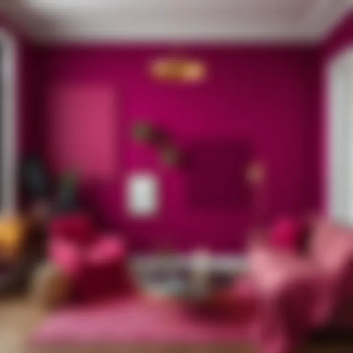 Dark magenta color palette showcasing various shades