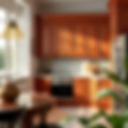 Elegant cabinetry showcasing a vibrant finish