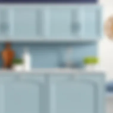 Glossy Cabinet Finish A beautifully painted cabinet with a glossy surface