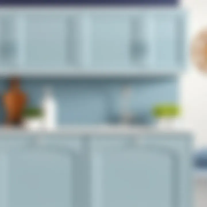 Glossy Cabinet Finish A beautifully painted cabinet with a glossy surface