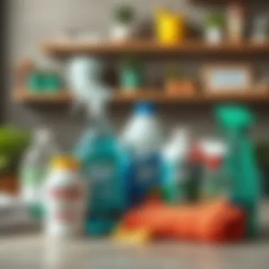 Comparison of Cleaning Materials Various cleaning materials for stain removal