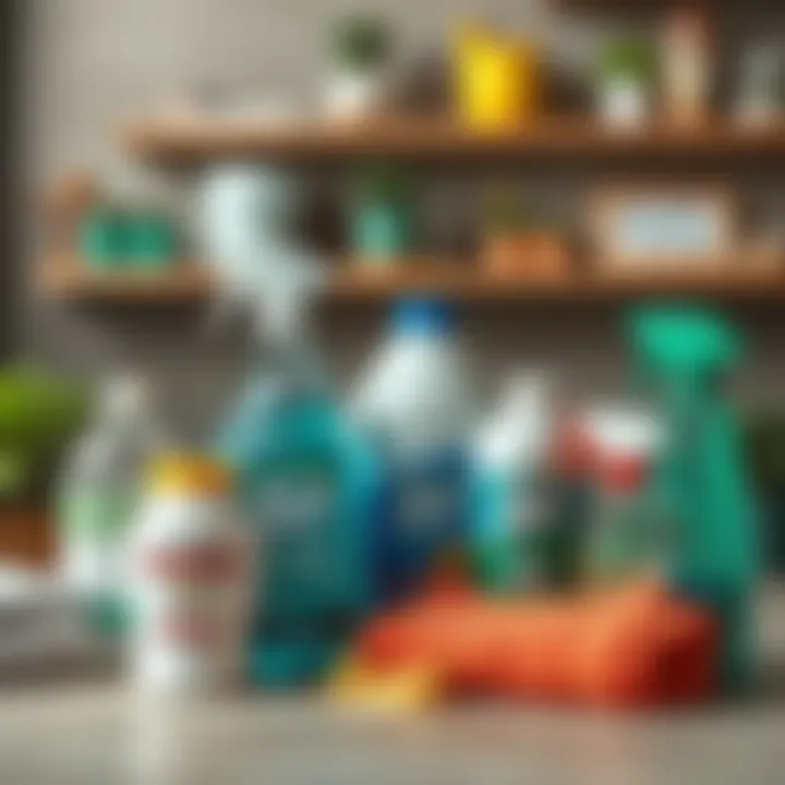 Comparison of Cleaning Materials Various cleaning materials for stain removal