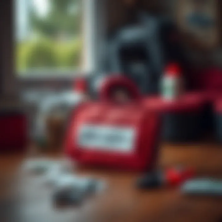 Maintaining a first aid kit