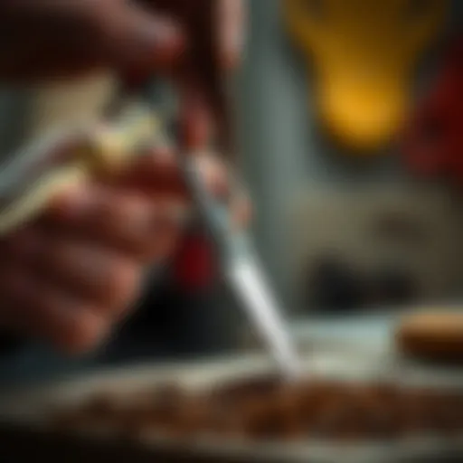 Precision cutting technique with scissors