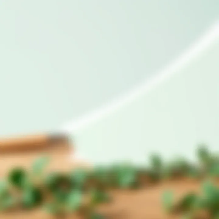 An artistic palette featuring mint green among other complementary colors