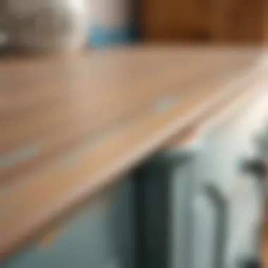 A detailed view of brush strokes on freshly painted furniture