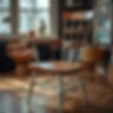 A beautifully restored wooden chair with a fresh coat of paint