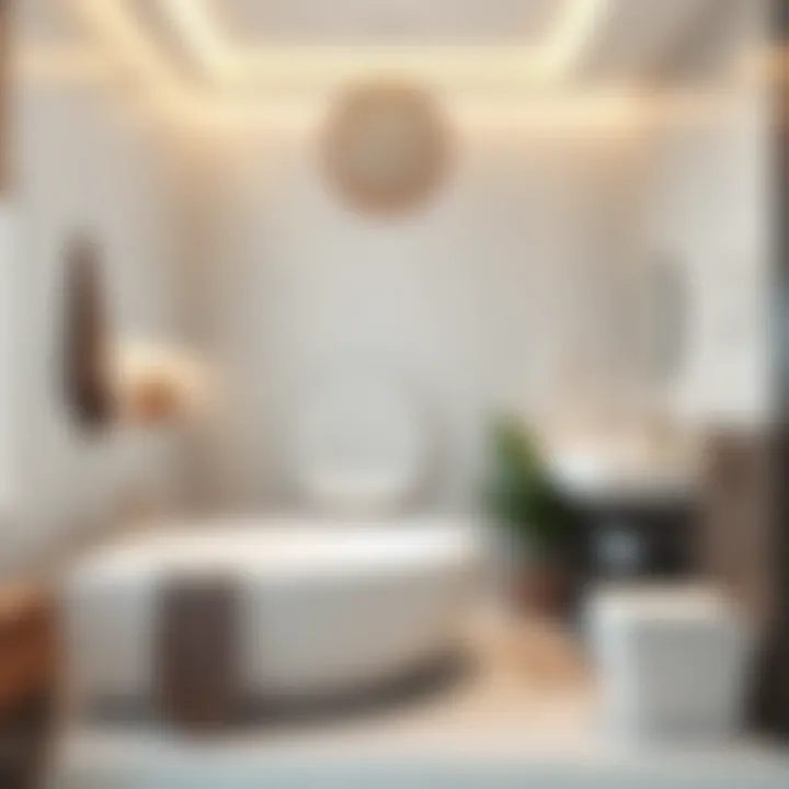 Elegant modern bathroom with minimalist design