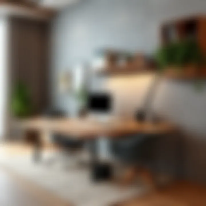 Different materials used in modern desk designs