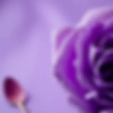 An abstract representation of the color purple showcasing its various shades