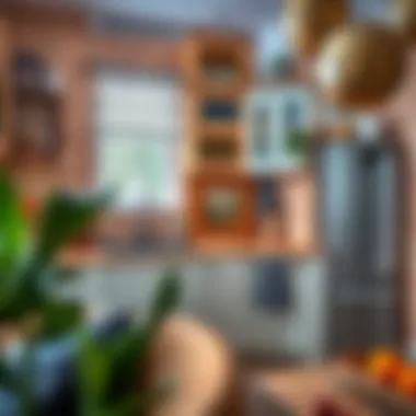 Creative DIY kitchen decor project that enhances functionality