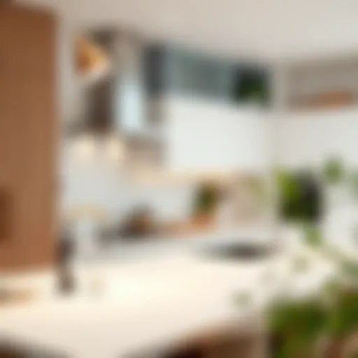 Elegant kitchen design showcasing minimalist aesthetics