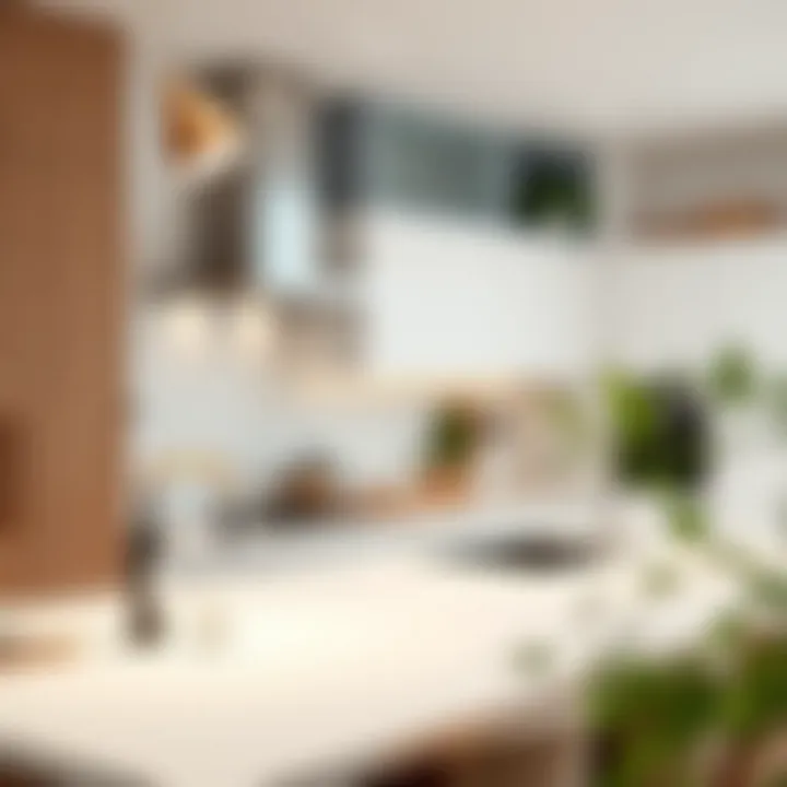 Elegant kitchen design showcasing minimalist aesthetics