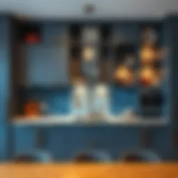 Elegant kitchen cabinet arrangement showcasing functionality.