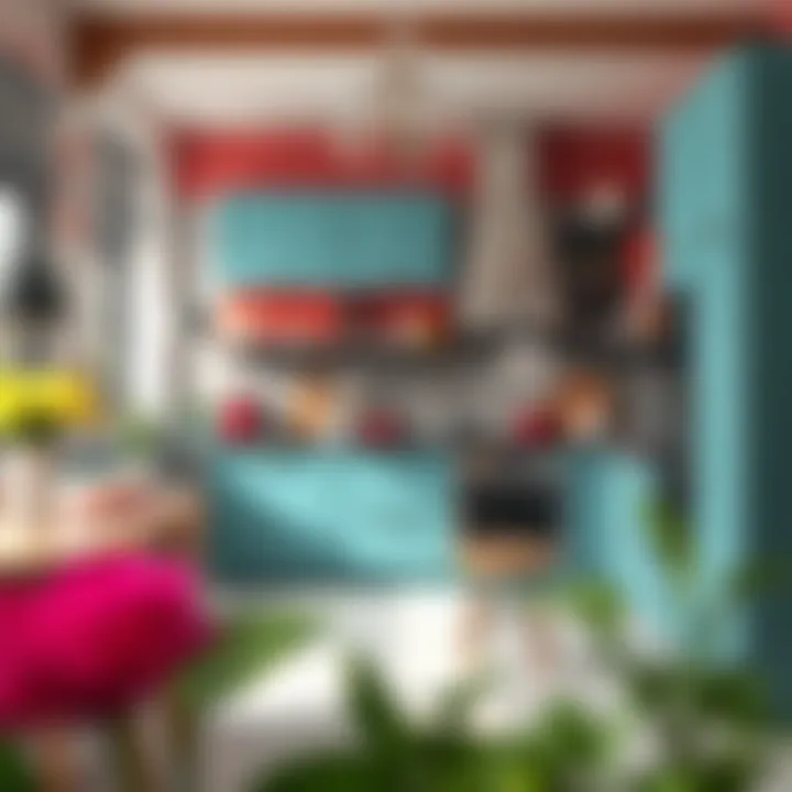 Vibrant kitchen cabinet design inspiration