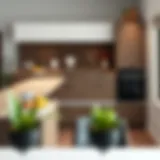 Elegant kitchen arrangement showcasing modern design