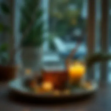 Natural elements incorporated into holiday decorations