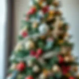 A beautifully decorated Christmas tree with unique ornaments