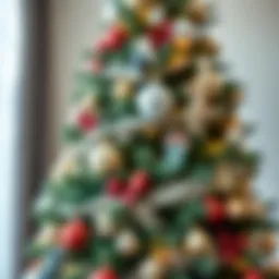 A beautifully decorated Christmas tree with unique ornaments