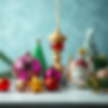 Creative Ornaments Collection An array of creative ornaments and materials for holiday decoration