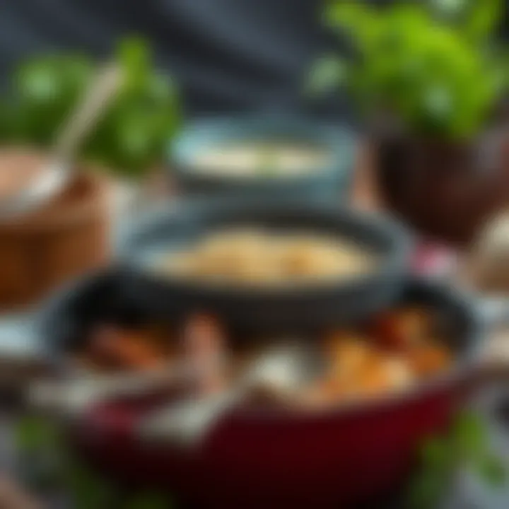 Variety of materials used in non-stick cookware