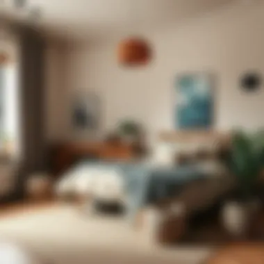 Cozy Earthy Tones Bedroom Cozy bedroom with earthy tones