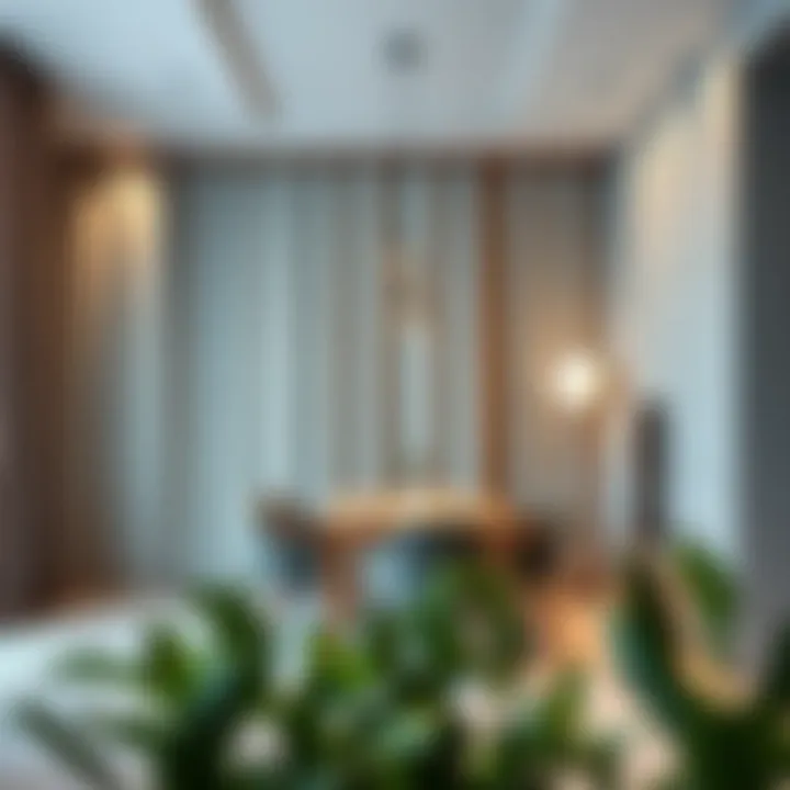 Functional Foldable Wall Design Innovative foldable wall that transforms open kitchen into a private dining area