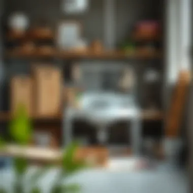 A well-organized workspace ready for sink assembly with all required materials