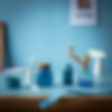 Creative DIY project featuring Pantone Blue