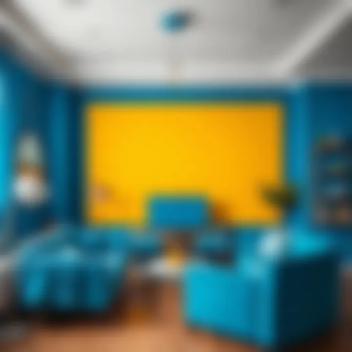 Psychological effects of Pantone Blue in various design elements