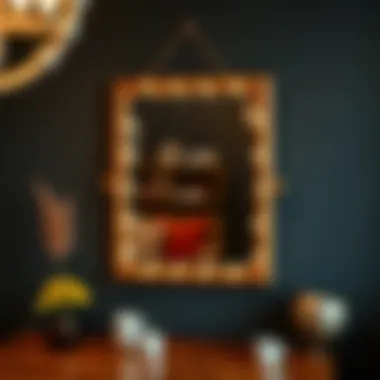 Creative personalized mirror showcasing unique style