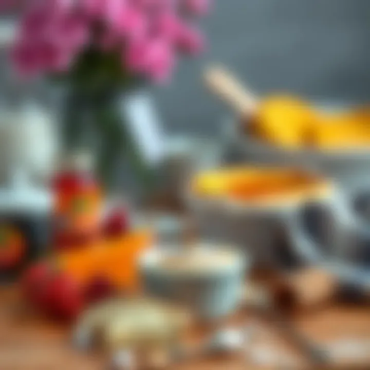 Ingredients for making a rich souffle