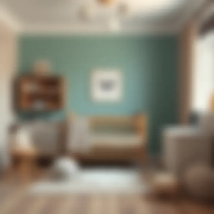 Color palette examples for baby room decoration